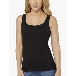Alessandra B Women's Bra Tank Top, Wire Free, Black, L